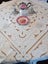 Lovely square cutwork embroidery tablecloth Carousel 1