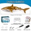 2.4G Remote Control Shark with Water Spraying Pool Toy for Kids-Gold Carousel 2