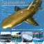 2.4G Remote Control Shark with Water Spraying Pool Toy for Kids-Gold Carousel 5