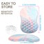 Ergonomic Mouse Pad with Massage Design and Non-Slip PU Base-Pink Blue Carousel 2