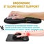 Ergonomic Mouse Pad with Massage Design and Non-Slip PU Base-Black Carousel 4