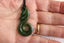 BEAUTIFUL NEW ZEALAND KAHURANGI POUNAMU Fern/Koru Pendant #117 Carousel 1