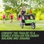 Tag-Along Kids Bike Trailer Bicycle Pram Stroller Children Jogger Green Carousel 4