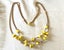 1960s Vintage RETRO GLAM Double String Lemon Yellow Beads Necklace, 84 cm long Carousel 3