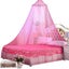 Elosung White Hanging Princess Bed Canopy Mosquito Net Dome Bedding For Dorm Roo Carousel 1