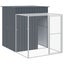 Vidaxl Chicken Cage With Run Anthracite 165X659x181 Cm Galvanised Steel Carousel 5
