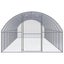 Vidaxl Outdoor Chicken Coop 3X10x2 M Galvanised Steel Carousel 3