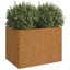 Vida Xl Vidaxl Planter 62X47x46 Cm Corten Steel Rusty Carousel 3