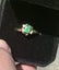 14k Gold Emerald and Diamond ring Carousel 2