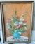 Original antique oil on board painting Carousel 1