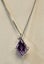 Modern Amethyst, Diamond & White Gold Pendant + Chain Carousel 4