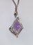 Modern Amethyst, Diamond & White Gold Pendant + Chain Carousel 5