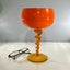 Large Vintage Empoli Italian Glass Vase – Vivid Orange Carousel 1