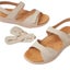 Ziera Brisa XW Wide Womens Almond Beige Leather Sandal Carousel 3