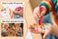 36 Piece Colour Water Tempera Paint Sticks Set Carousel 4