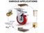 New Heavy Duty Castor Wheels Clearance Carousel 8