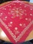 Lovely red cotton embroidered tablecloth Carousel 1