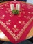Lovely red cotton embroidered tablecloth Carousel 2