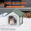 Elevated Heated Cat House Outdoor Kitty Shelter With Timer 600D Oxford Cloth ... Carousel 6