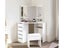 Corner Dressing Table with Mirror and Stool White Carousel 2
