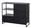 Ovela 4 Drawer Storage Chest With Shelf - Nordic Black Carousel 1