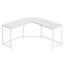 Vasagle L-Shaped Computer Desk - White Carousel 1
