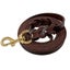 PETSWOL 150cm Leather Dog Leash - Brown Carousel 1