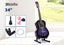 34'' Kids Acoustic Guitar Wooden Kids Gift Purple Carousel 2