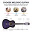 34'' Kids Acoustic Guitar Wooden Kids Gift Purple Carousel 5