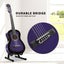 34'' Kids Acoustic Guitar Wooden Kids Gift Purple Carousel 11