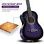 34'' Kids Acoustic Guitar Wooden Kids Gift Purple Carousel 13