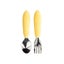 Bumkins: Spoon & Fork Set - Pineapple Carousel 1