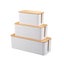Cable Box Cable Management Solution (Set of 3) Carousel 1
