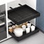 STORFEX Adjustable Width Retractable Kitchen Cabinet Drawer - Black Carousel 1