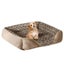 ZOOMIES Rectangle Washable Dog Bed - Beige Carousel 1