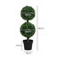 Lambu Artificial Topiary Trees 2-Ball Fake Plants Potted for Porch Home Decor Carousel 2
