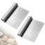 OZZYCOOK 2-Pack Dough Scraper & Cutter - Stainless Steel Carousel 1