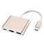 USB C Aluminum Converter Adapter Type C to HDMI / USB 3.0 / Type-C - Gold Carousel 1
