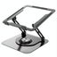 360 Degree Rotating Laptop Stand Foldable Aluminum Bracket Black Carousel 1