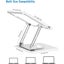 360 Degree Rotating Laptop Stand Foldable Aluminum Bracket Black Carousel 2