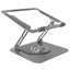360 Degree Rotating Laptop Stand Foldable Aluminum Bracket Black Carousel 3