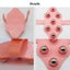5-Element Meridian Brush Lymphatic Roller Massager Pink Carousel 4