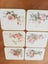 Lovely set of 6 vintage rose coasters Carousel 2