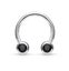 14g Horseshoe Barbells with Front Facing Gem Balls. Carousel 6