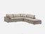 Fabric Sofa Sectional Set Feather Stuffed Carousel 1