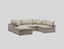 Fabric Sofa Sectional Set Feather Stuffed Carousel 2