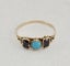 1780's Georgian Regency flat garnets and turquoise 15ct gold Carousel 4