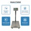 150KG SCALE HEAVY DUTY STEEL LCD Digital Platform Scale Water Resistant Carousel 4