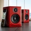 Audioengine A2+ Wireless Speakers Hi-Res Audio Bluetooth Bookshelf Speakers Red Carousel 4