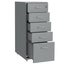 Gorilla Office - Mobile Metal 5 Drawer Cabinet - Grey Carousel 3